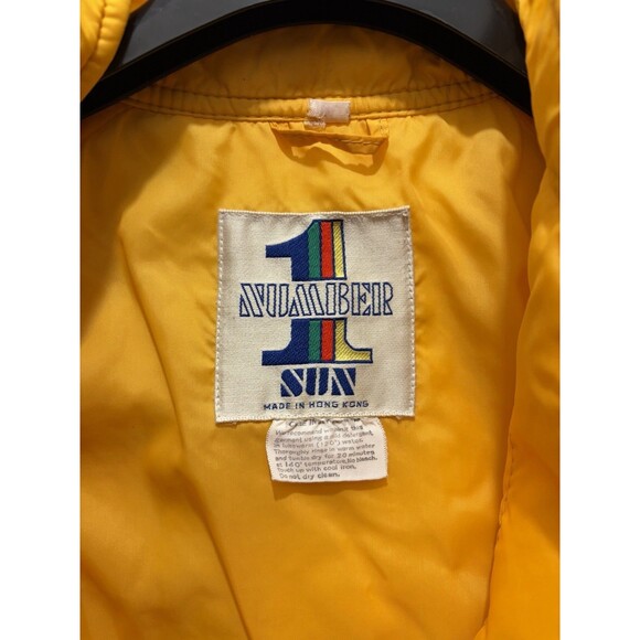 Number 1 SUN Two Piece Ski Suit~Girls Size  14 Rainbow Vintage Outdoor Wear Y2K - Picture 5 of 16